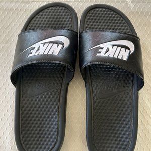 Nike Mens Benassi JDI Black Slides Sandals 343880-090 Men’s 9